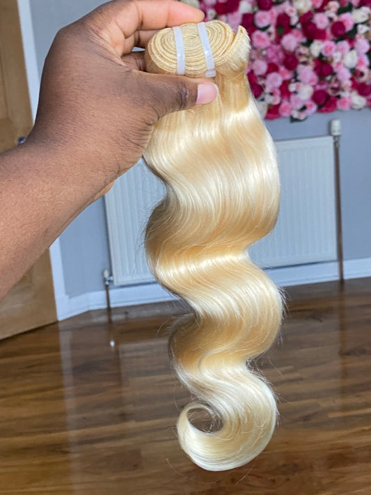 613 Blonde Wavy Extensions