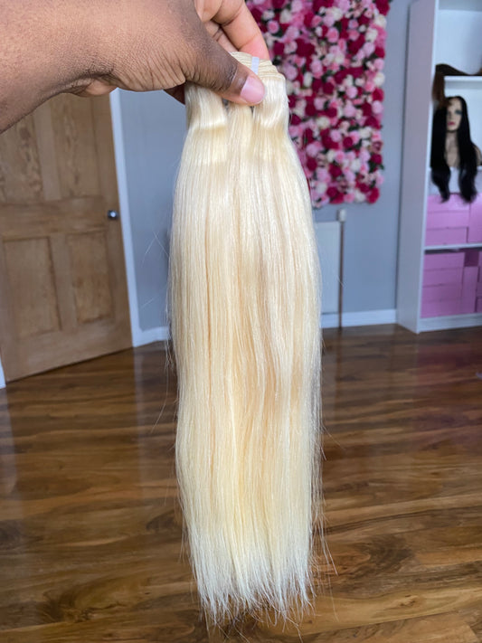 613 Blonde Virgin Straight Extensions