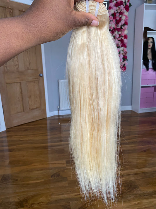 613 Blonde Virgin Straight Extensions